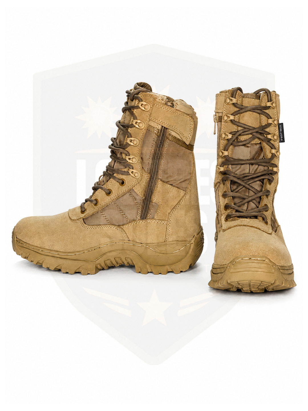 BOTA TENNI CON CIERRE BEIGE