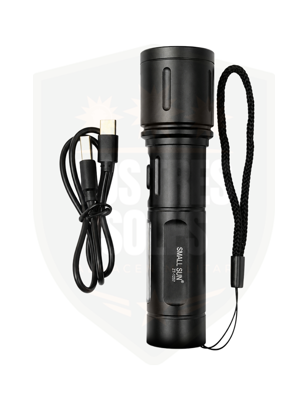 LINTERNA TACTICA RECARGABLE USB GRANDE