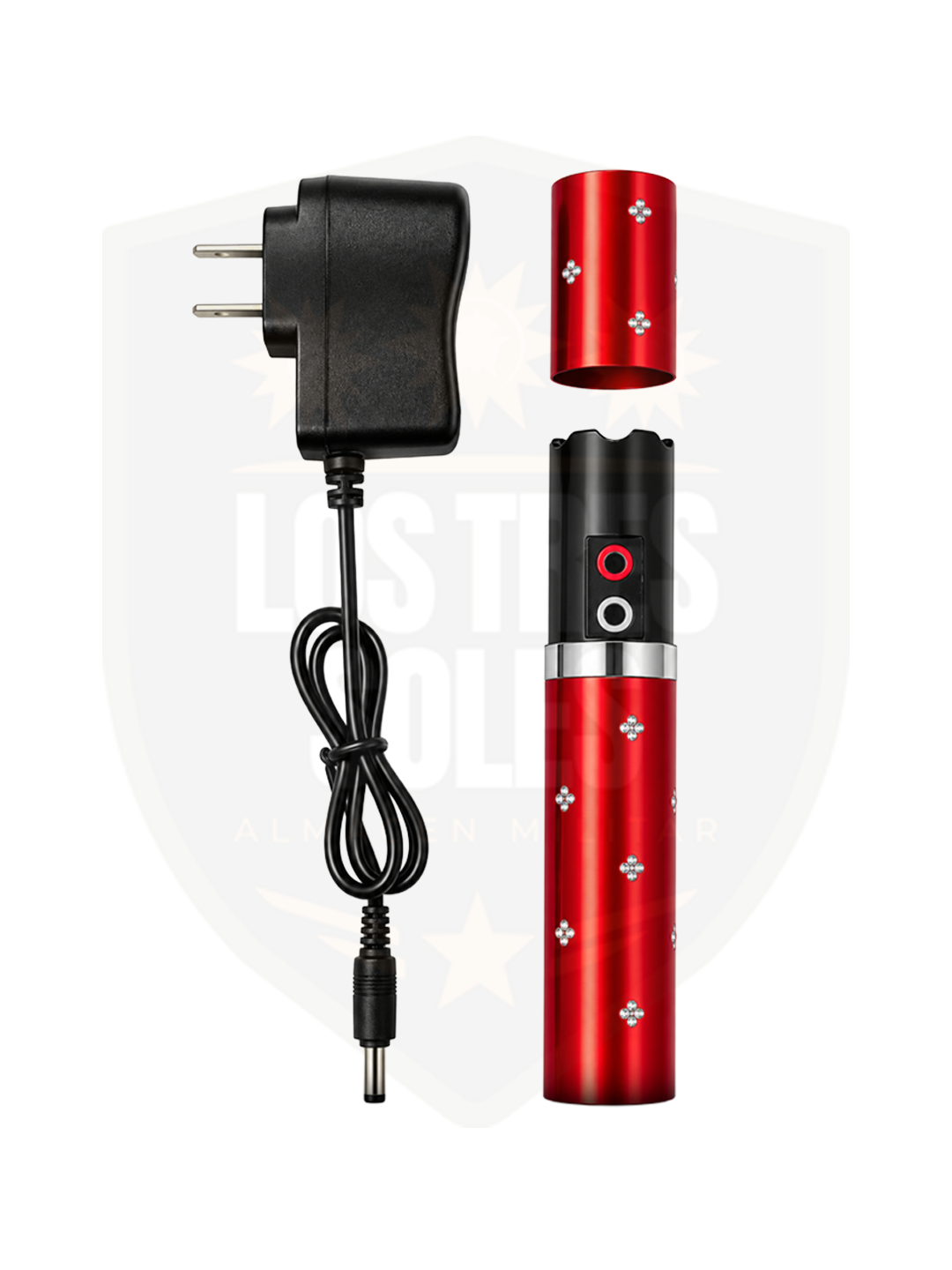 TASER LABIAL CON LINTERNA (DISPONIBLE EN COLOR ROJO, NEGRO Y ROSADO)